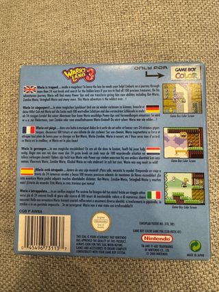 Cajas vacías juegos Game Boy Advance y Color