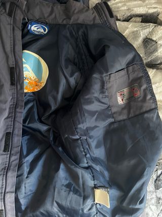 Chaqueta Quiksilver Talla L Marrón y Gris