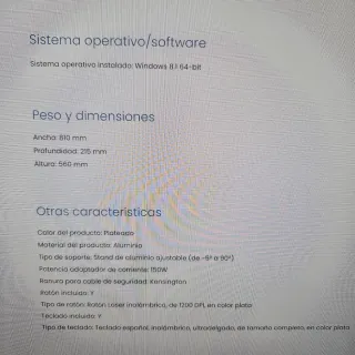 Ordenador Lenovo A740 All in One