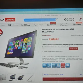 Ordenador Lenovo A740 All in One