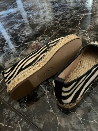 Alpargatas cebra talla 37