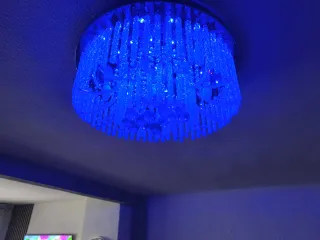 Lámpara de techo colgante de cristal