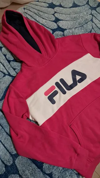 Felpa Fila Fuchsia con Logo