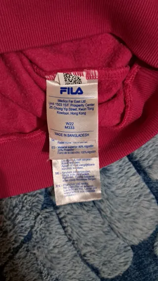 Felpa Fila Fuchsia con Logo