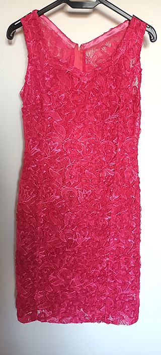 Abito pizzo + sottoveste fatti a mano