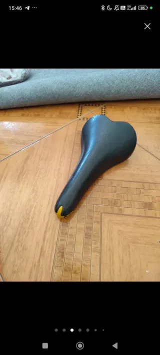 Sillín Turbomatic Negro/Amarillo