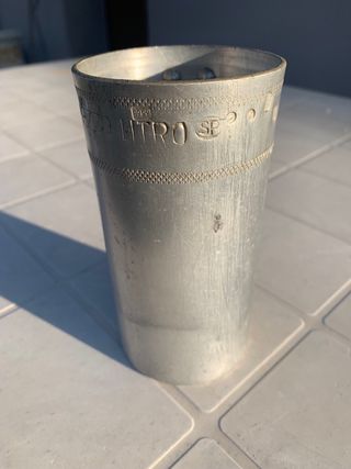 Misurino Mezzo Litro Metallo Vintage
