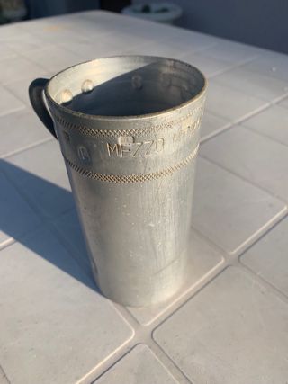 Misurino Mezzo Litro Metallo Vintage