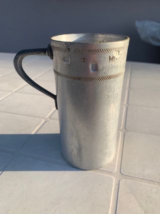 Misurino Mezzo Litro Metallo Vintage