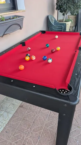 Mesa de salón convertible a billar