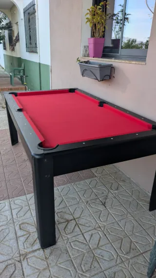 Mesa de salón convertible a billar