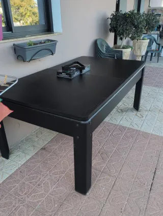 Mesa de salón convertible a billar