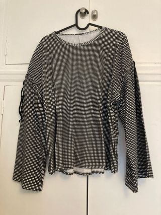 Camiseta Zara Vichy Manga Larga