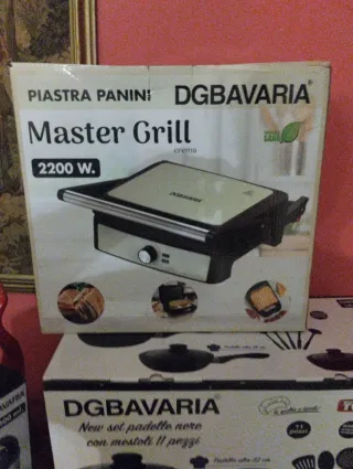 DGBAVARIA Master Grill 2200W Piastra Panini