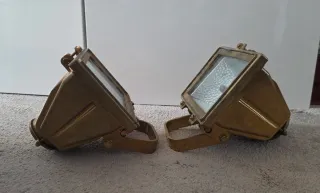 Faretti da esterno in ottone (2 unità)