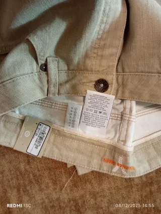 Pantalón vaquero mujer beige