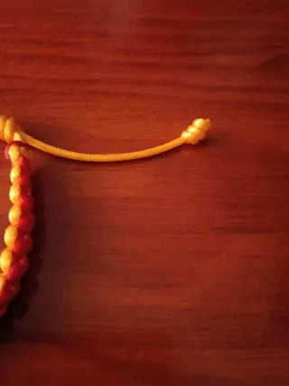 Pulsera hilo seda bandera España