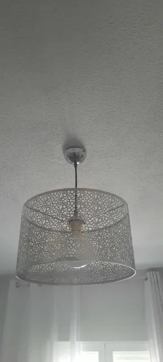 Lámpara de techo moderna plateada