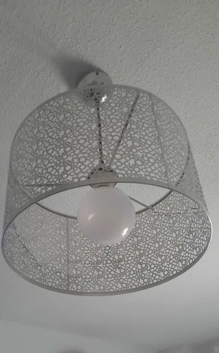 Lámpara de techo moderna plateada