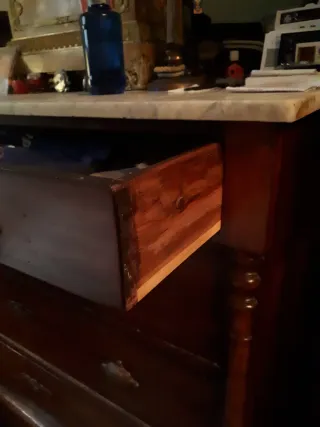 Cómoda antigua nogal siglo XIX