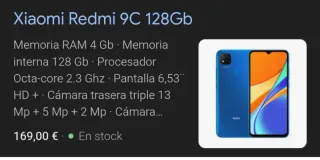 Xiaomi Redmi 9C 128GB Blu Dual Sim