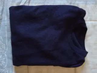 Jersey y camisa floral hombre azul