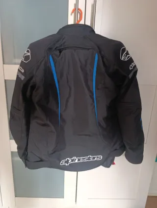 Chaqueta Moto Alpinestars Negra y Azul