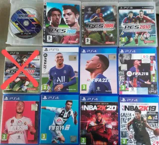 Pacchetto 11 Giochi PS3/4/5, FIFA/PES/NBA