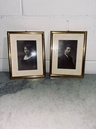 Coppia Antica Cornici Ritratto '900