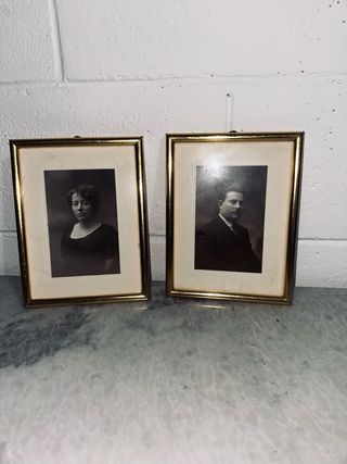 Coppia Antica Cornici Ritratto '900