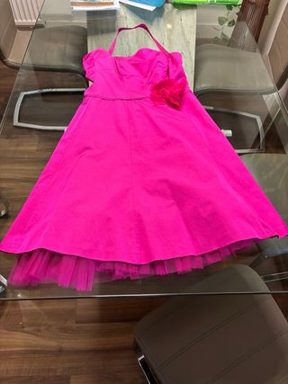 Vestido Caramelo con flor