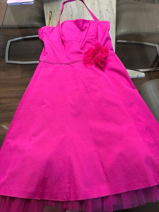 Vestido Caramelo con flor