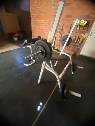 Banco de pesas como nuevo