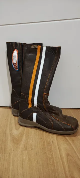 Botas Piel Talla 37 Mujer