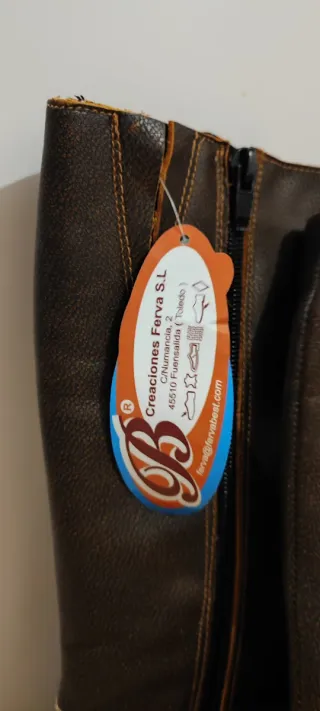 Botas Piel Talla 37 Mujer