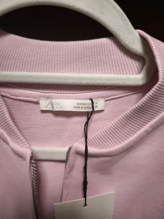 Chaqueta bomber Zara rosa talla única