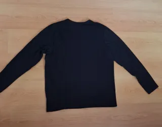 Camiseta negra manga larga tigre