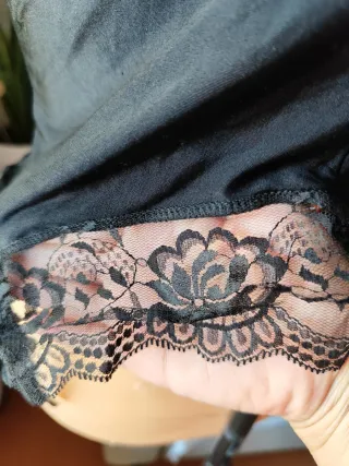 Body Lencero Negro Encaje Talla L