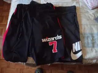 Pantalón corto Nike hombre negro y rojo