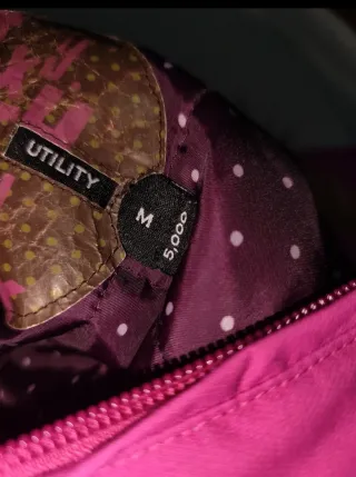 Abrigo de snow Roxy Morado Talla M con Capucha