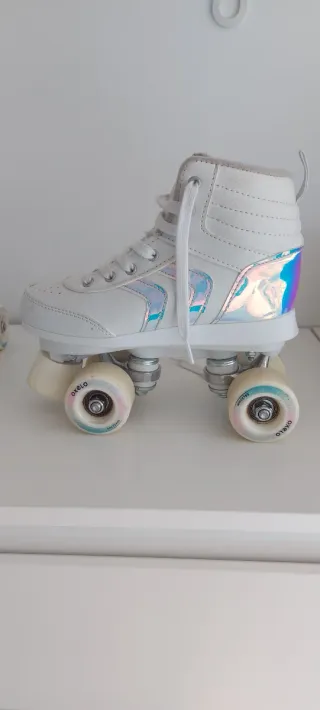 Patines infantiles blancos talla 34