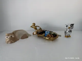 centro mesa bronce Art Nouveau sirena mujer joyero