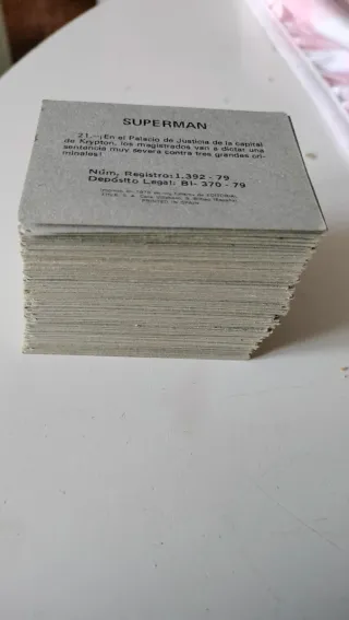 Lote cromos Superman 1978