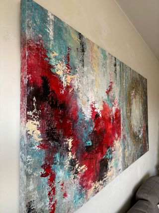 2 Quadri astratti moderni. 90 x 90 cm ciascuno