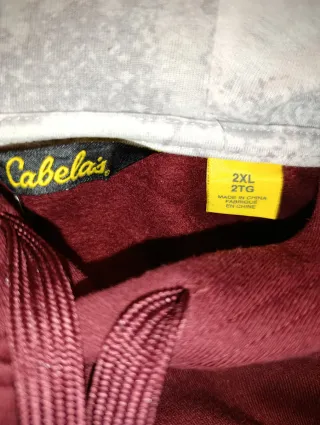 Felpa Cabela's Uomo XXL Vintage Americana