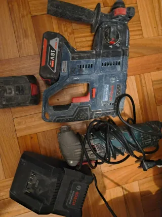 Dos Taladro percutor Bosch GBH 18V-21 Pr .sierra