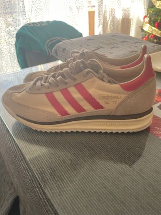 Zapatillas Adidas SL 72 Beige y Rosa