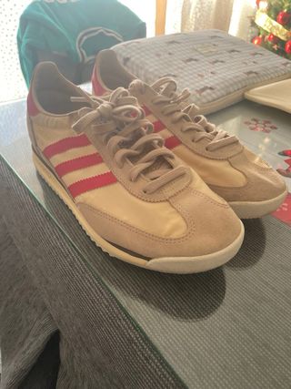Zapatillas Adidas SL 72 Beige y Rosa
