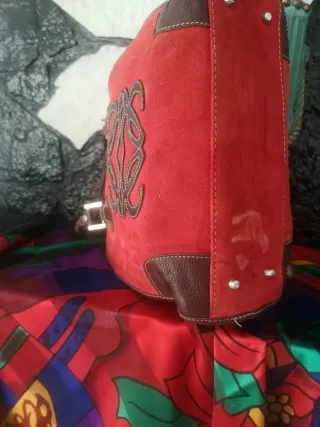 Bolso Loewe Vintage Rojo y Marrón