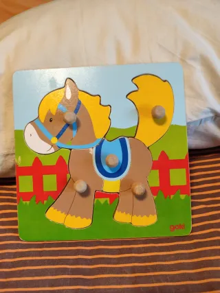 Puzzle Madera Caballo Animales de selva Bomberos